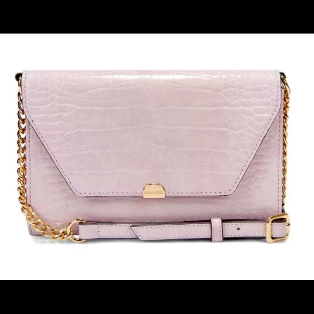 Nine West Astoria Crossbody Wallet New Lilac.